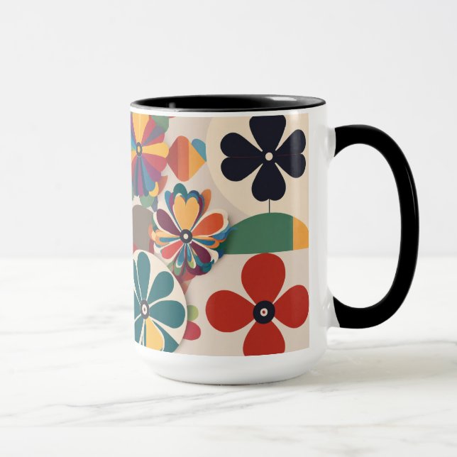 Beautiful Colour Blume Coffee Cup Tasse (Rechts)