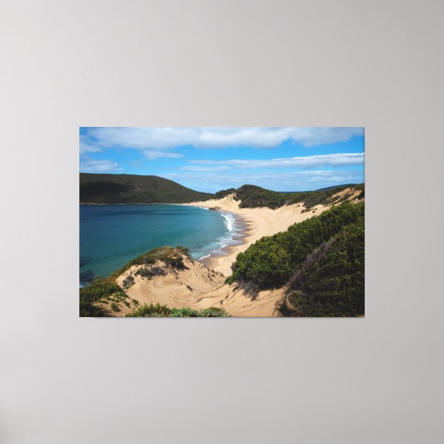 Beautiful Crescent Bay Beach Tasmania Australien Leinwanddruck (Vorderseite)