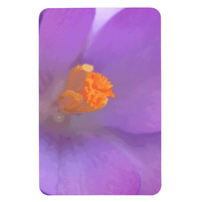 Beautiful Crocus Premium Magnet (Vertikal)