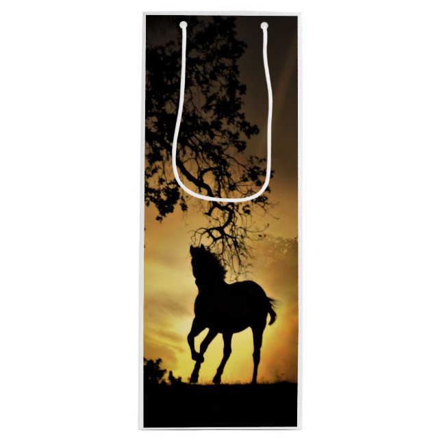 Beautiful Custom Equine Geschenktasche Geschenktüte Für Weinflaschen (Vorderseite)