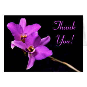 Beautiful Custom Orchid Dankeschön Karte