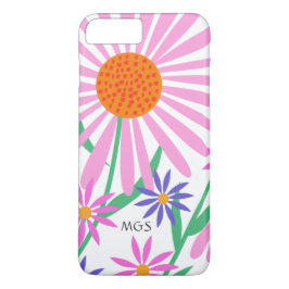 Beautiful Daisies kundenspezifische Monogramm Tele Case-Mate iPhone Hülle