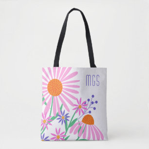 Beautiful Daisis Custom Monogramm Taschen