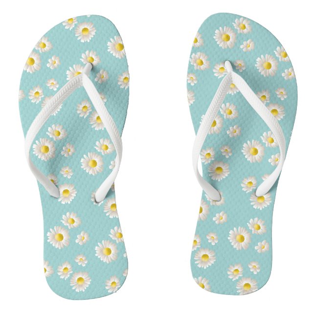 Beautiful Daisy Blume Pattern Flip Flops (Fußbett)