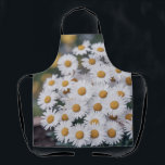 Beautiful Daisy Flowers in Bloom Nature Photo Schürze<br><div class="desc">Bring a touch of nature into your kitchen with this beautiful white daisy floral apron. Featuring delicate white daisies with bright yellow centers and soft botanical details, this design adds a fresh spring garden feel to your cooking and baking routine. Perfect for chefs, bakers, gardeners, and flower lovers, this stylish...</div>