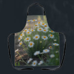 Beautiful Daisy Flowers in Bloom Nature Photo      Schürze<br><div class="desc">Bring a touch of nature into your kitchen with this beautiful white daisy floral apron. Featuring delicate white daisies with bright yellow centers and soft botanical details, this design adds a fresh spring garden feel to your cooking and baking routine. Perfect for chefs, bakers, gardeners, and flower lovers, this stylish...</div>