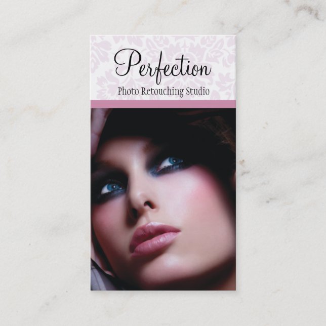 Beautiful Damask Business Card Visitenkarte (Vorderseite)