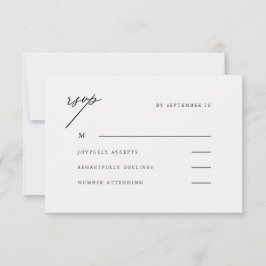 Beautiful Dark Lila Wedding Rsvp Karte
