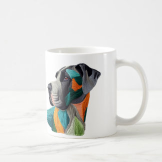 Beautiful detailed unique style Great Dane mug Kaffeetasse