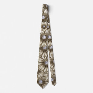 Beautiful Diamond Blume Neck Tie Krawatte