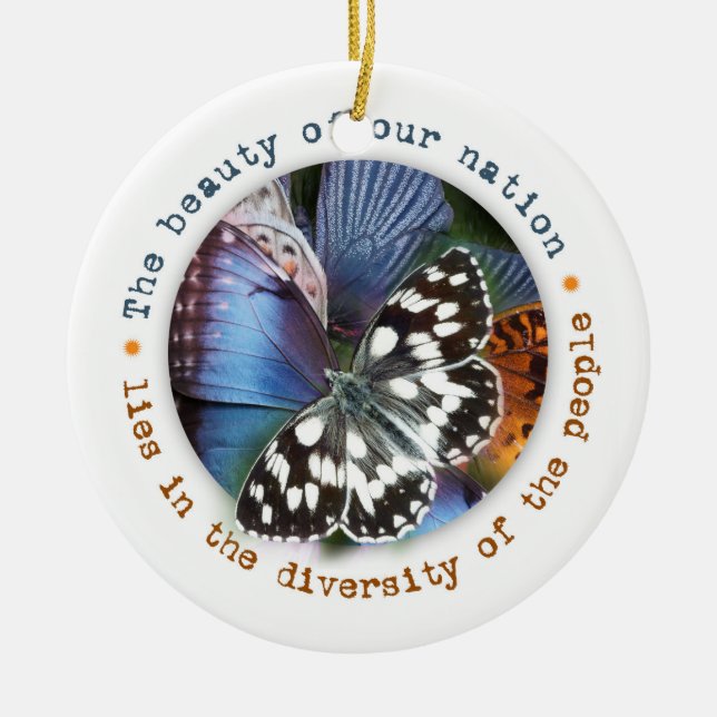 Beautiful Diversity Holiday Ornament (Vorne)