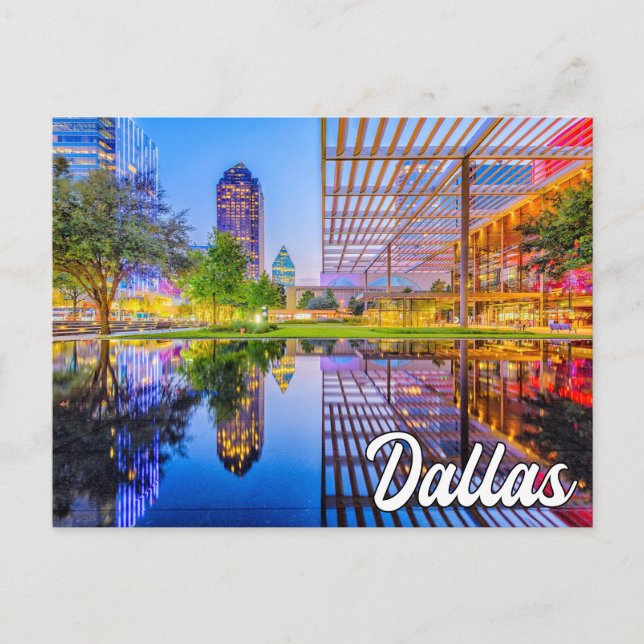 Beautiful Downtown Dallas, Texas, USA Postkarte (Vorderseite)