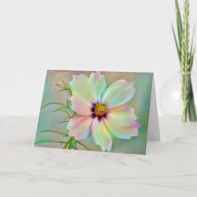 Beautiful Dream Blume Kunst Karte (Vorderseite)