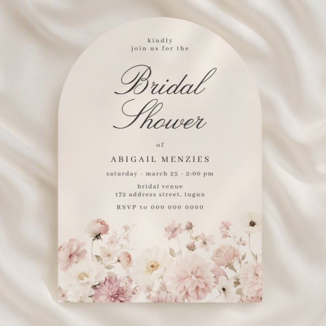 Beautiful Elegant Floral Bridal Shower Einladung (Von Creator hochgeladen)