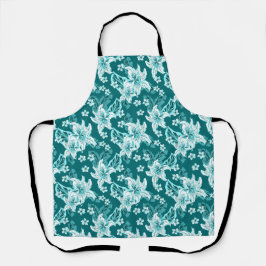 Beautiful elegant flower pattern  schürze