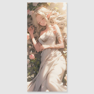 Beautiful Elf Girl Anime Magnetkarte