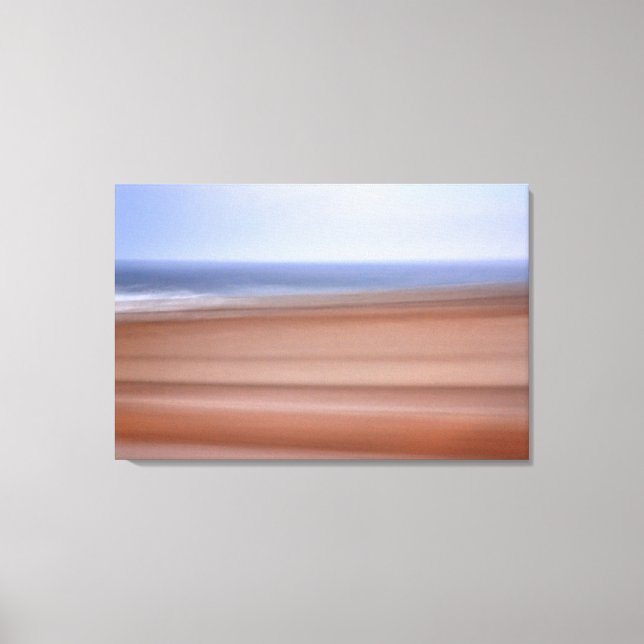 Beautiful Empty Beach Abstrakte Leinwand Art (Vorderseite)