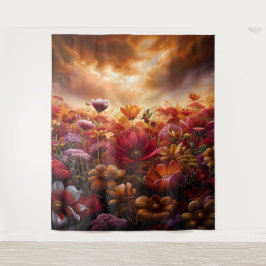 Beautiful Evening Wedding Backdrop Wandteppich