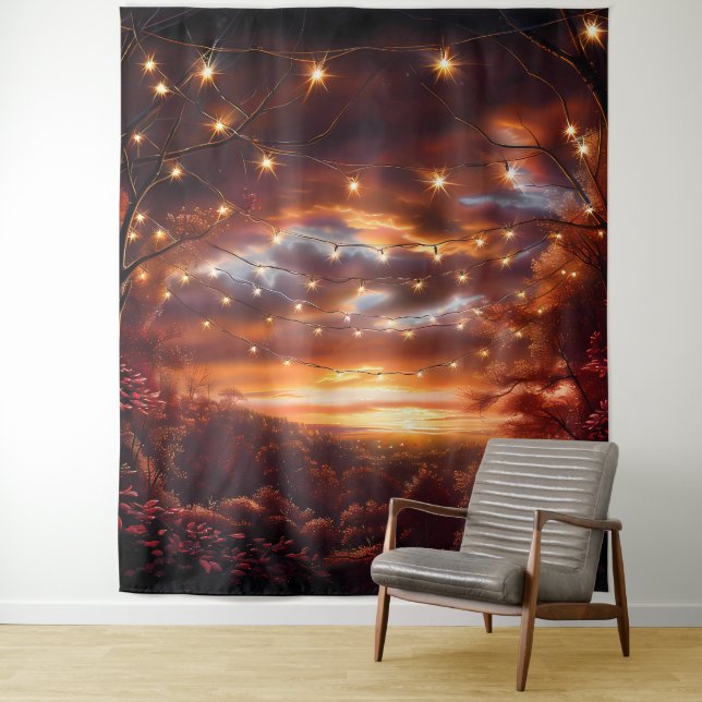 Beautiful Evening Wedding Backdrop Wandteppich (Beispiel)
