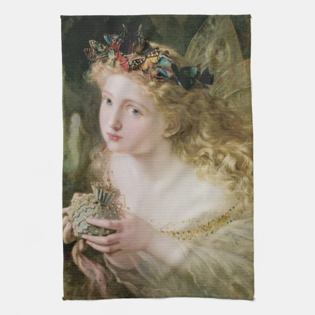 Beautiful Fairy Butterflies von Sophie Anderson Geschirrtuch (Vertikal)