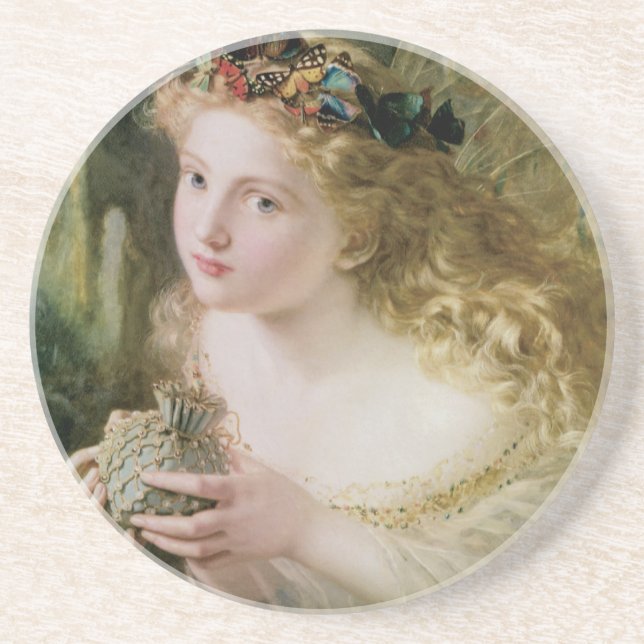 Beautiful Fairy Butterflies von Sophie Anderson Getränkeuntersetzer (Vorne)