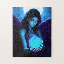 Beautiful Fairy Holds Magical Glows Orb