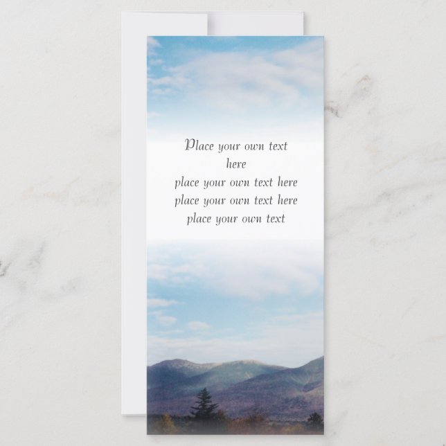 Beautiful Fall Berge Lesezeichen Anpassen (Vorderseite)