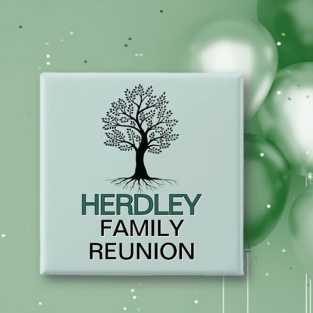 Beautiful Family tree Family Reunion  Button (Von Creator hochgeladen)