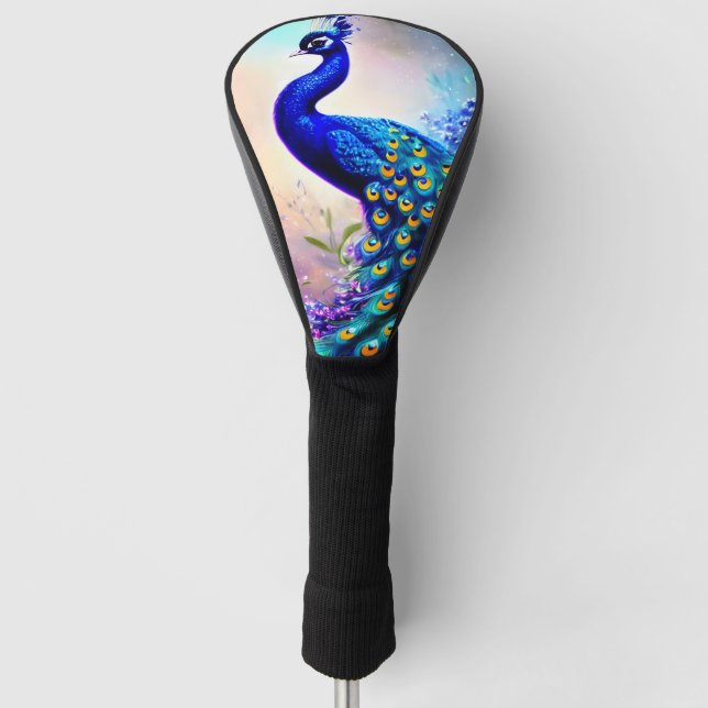 Beautiful Fantasy Peacock Golf Headcover (Vorderseite)