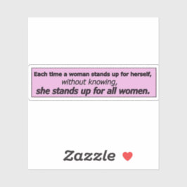 Beautiful feminist quotes aufkleber