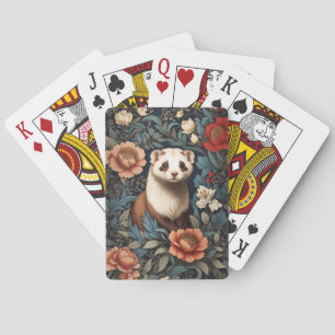 Beautiful Ferret William Morris Inspiriert Spielkarten