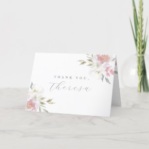 Beautiful Floral Quinceanera Vielen Dank Dankeskarte