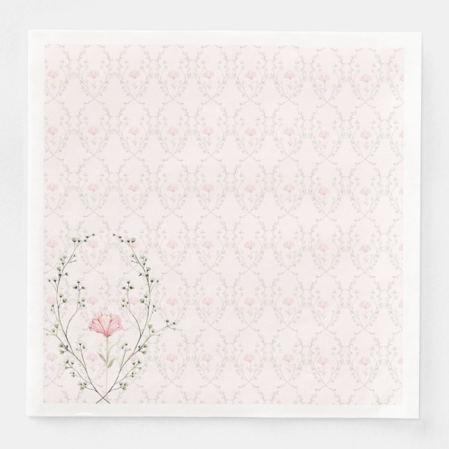 Beautiful Floral  Serviette (Vorderseite)