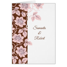Beautiful floral wedding invitation