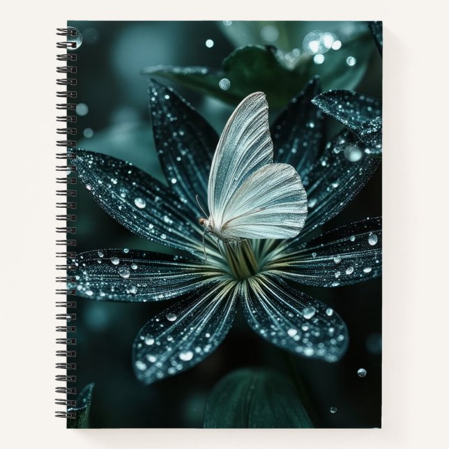 Beautiful flower and Butterfly Notizbuch (Vorderseite)
