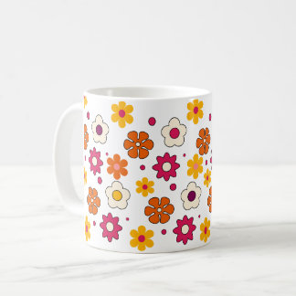 Beautiful flower pattern mug kaffeetasse