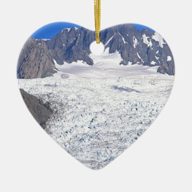 Beautiful Fox Glacier Neuseeland Keramikornament (Vorne)