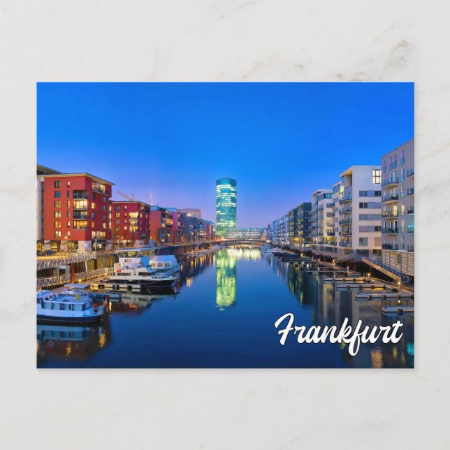Beautiful Frankfurt, Deutschland Postkarte (Vorderseite)