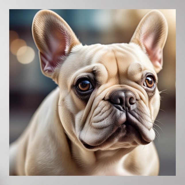 Beautiful French Bulldog Poster (Vorne)