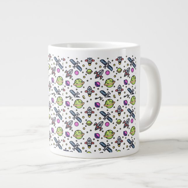 Beautiful galaxy pattern Jumbo-Tasse (Vorderseite Rechts)