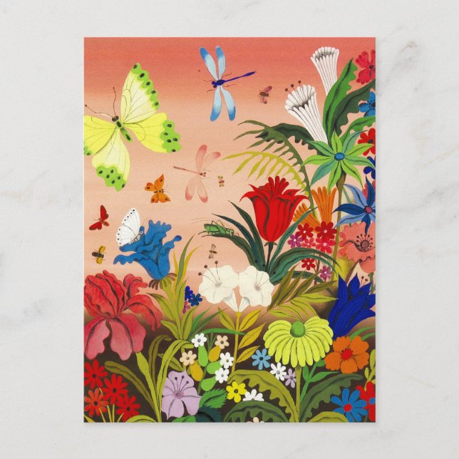 Beautiful Garden Postcard Postkarte (Vorderseite)