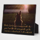 Beautiful German Shepherd Pet Memorial Plaque Fotoplatte (Vorderseite)