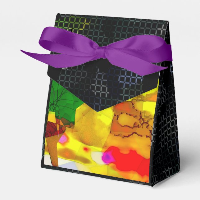 BEAUTIFUL_GIFT_BLACK_kaleidoscope_FAVOR BOX Geschenkschachtel (Vorderseite)
