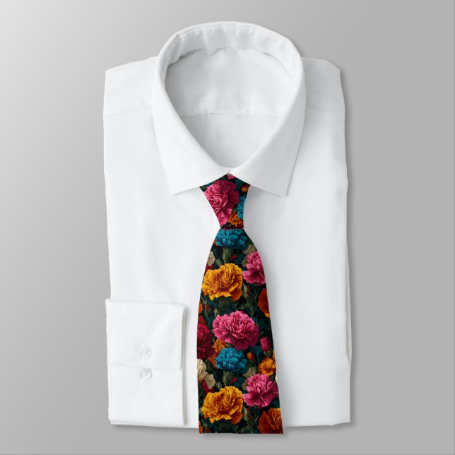 Beautiful Gifts For Dad Carnation Floral Krawatte (Gebunden)