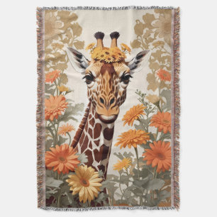 Beautiful Giraffe und Gerbera Daisy Blume Decke