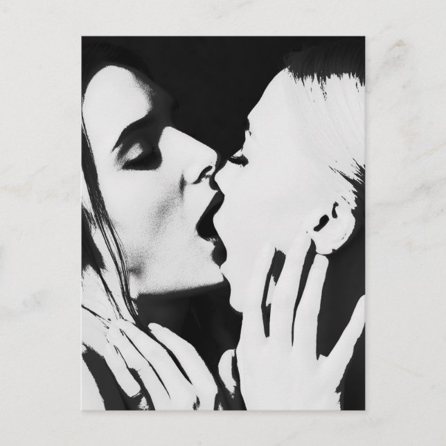 Beautiful girls postkarte (Vorderseite)
