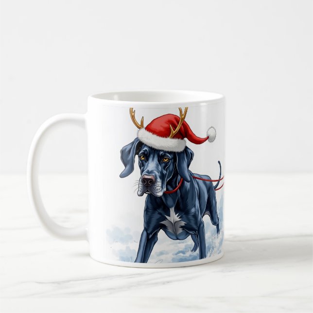 Beautiful Great Dane Christmas Coffee Mug Kaffeetasse (Links)