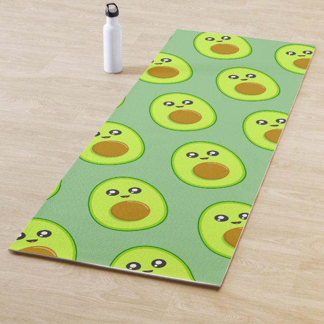 Beautiful Green Avocado Pattern Yoga Mat Yogamatte (Beispiel)