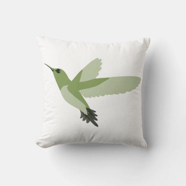 Beautiful Green Hummingbird Kissen (Vorderseite)