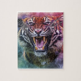 Beautiful Growling Bengalisch Tiger